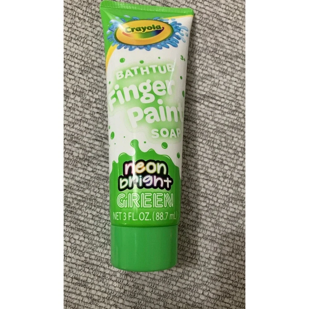 Crayola Bathtub Fingerpaint Soap 4-Pack 3oz Each Sealed New Multi-Color